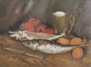 Vincent Van Gogh, Still life with mackerels,Lemons and Tomatoes (nn04)